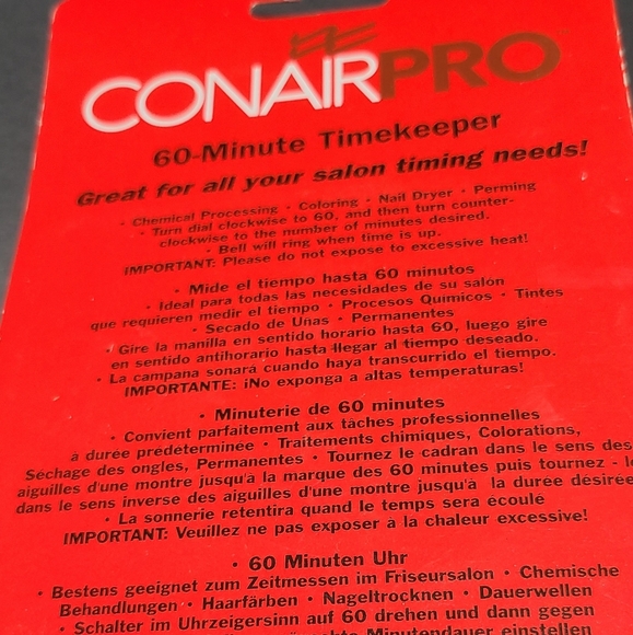 Conair Pro 60 Minute Timer NWT - Picture 3 of 5